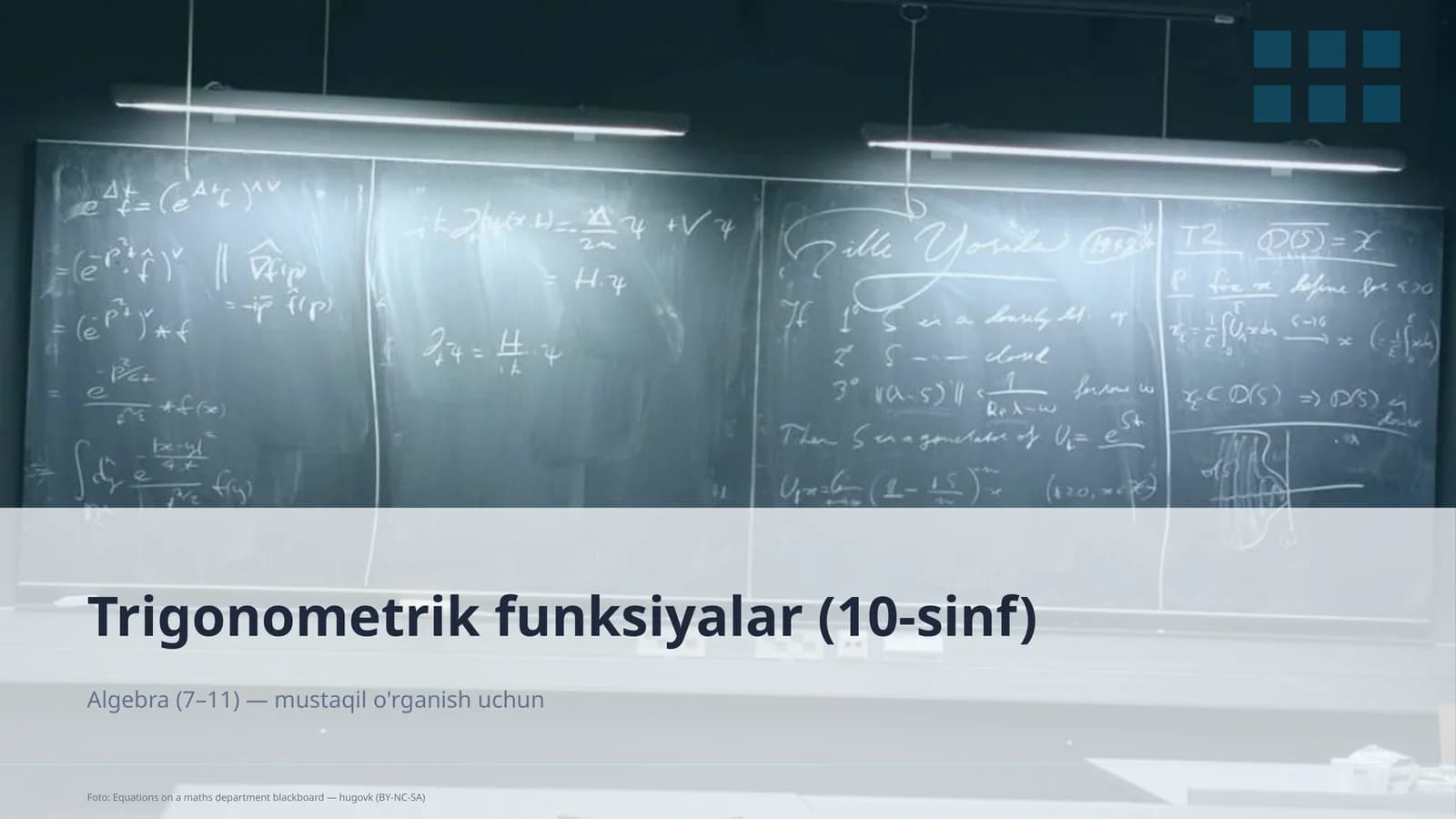 Trigonometrik funksiyalar (10-sinf)