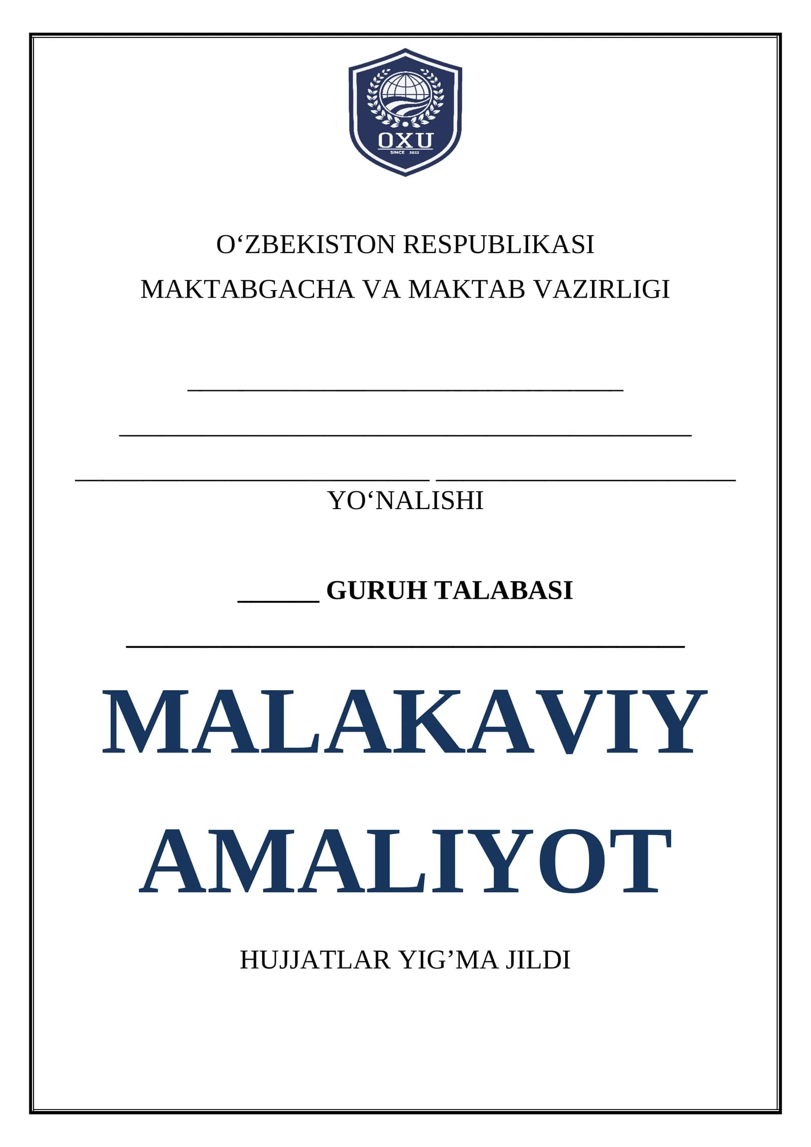 Amaliyot papka.