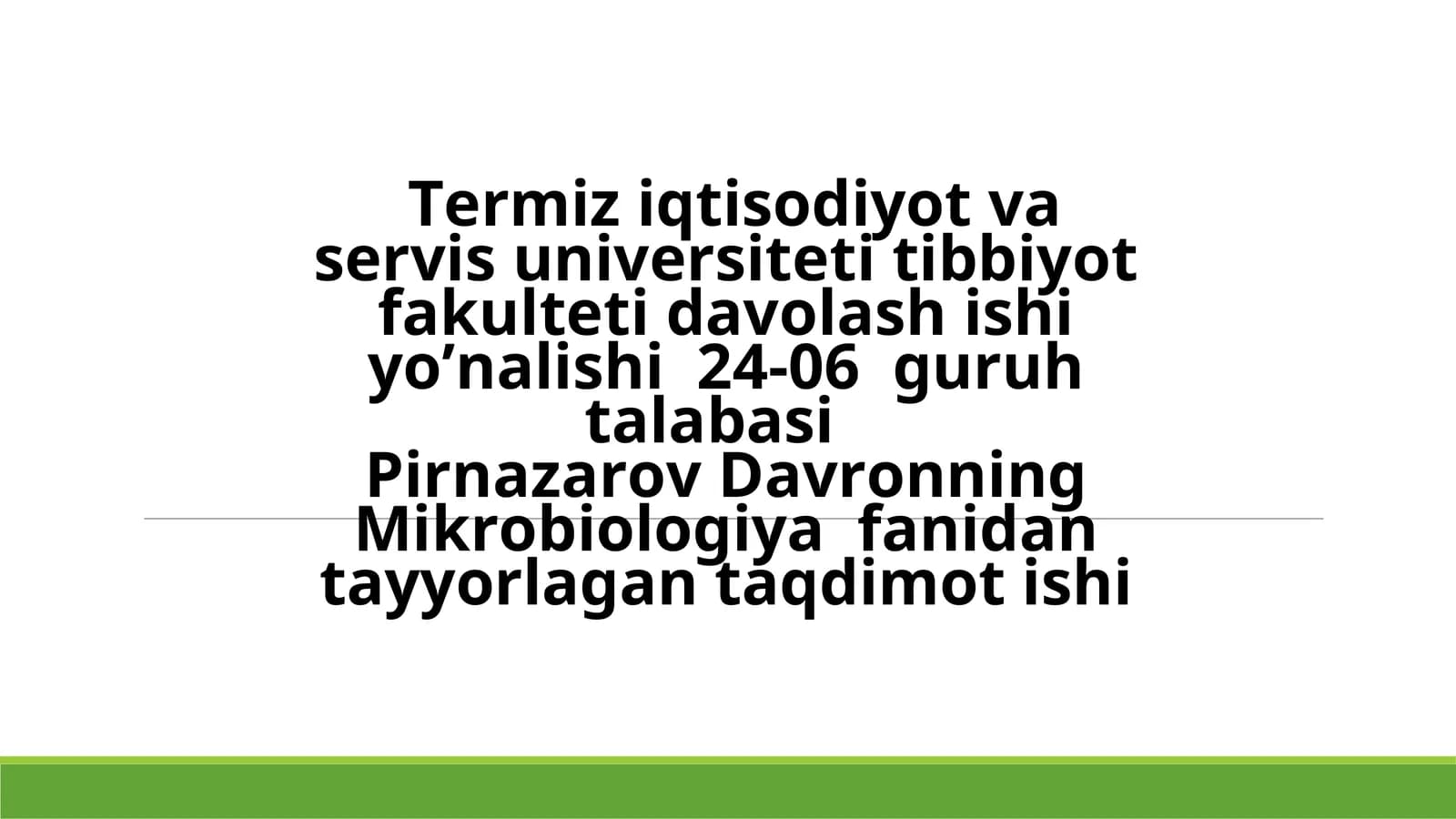 Klostridial va noklostridial infeksiyalar va ularning tibbiyotdagi ahamiyati