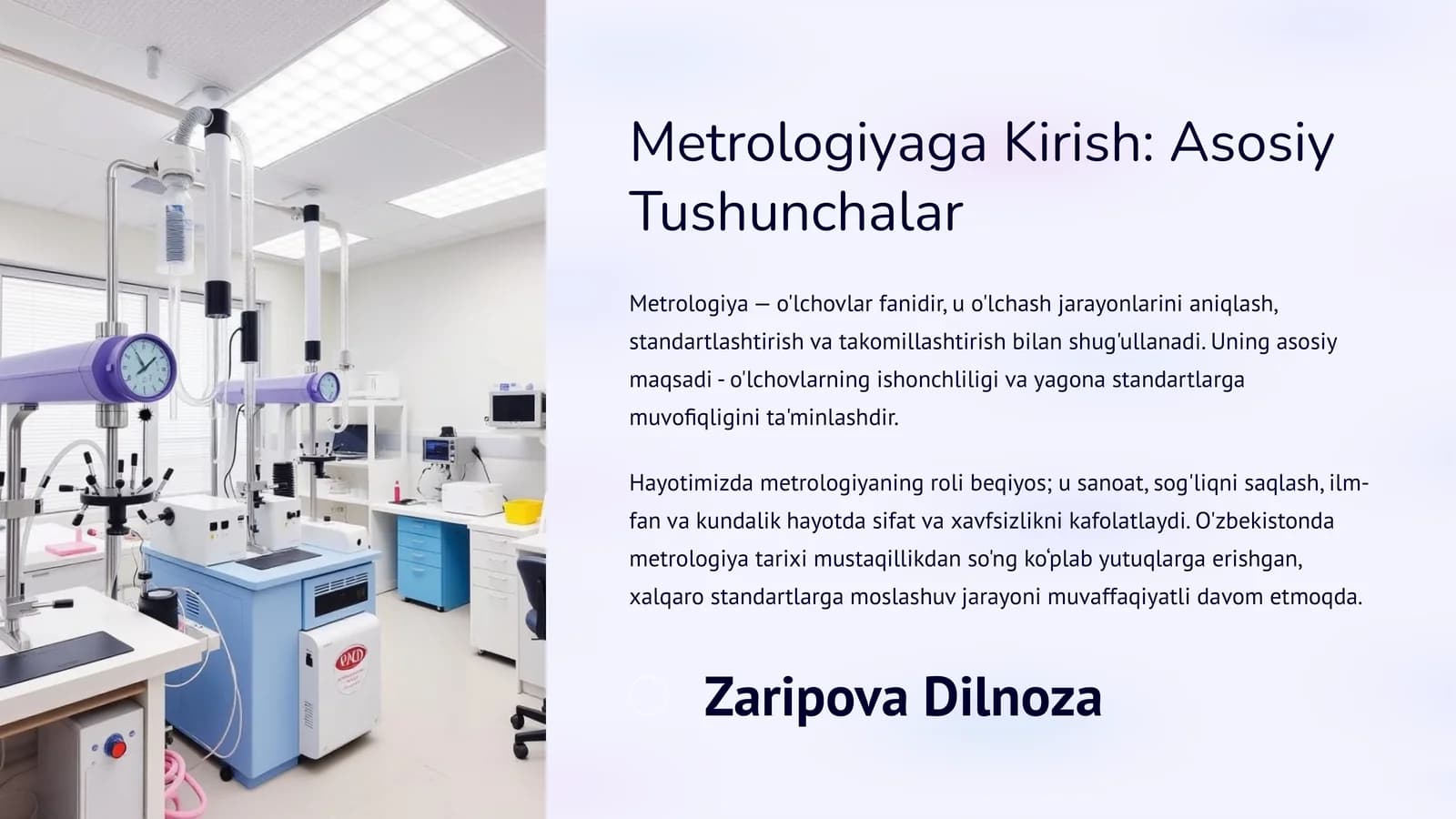 Metrologiyaga Kirish: Asosiy Tushunchalar