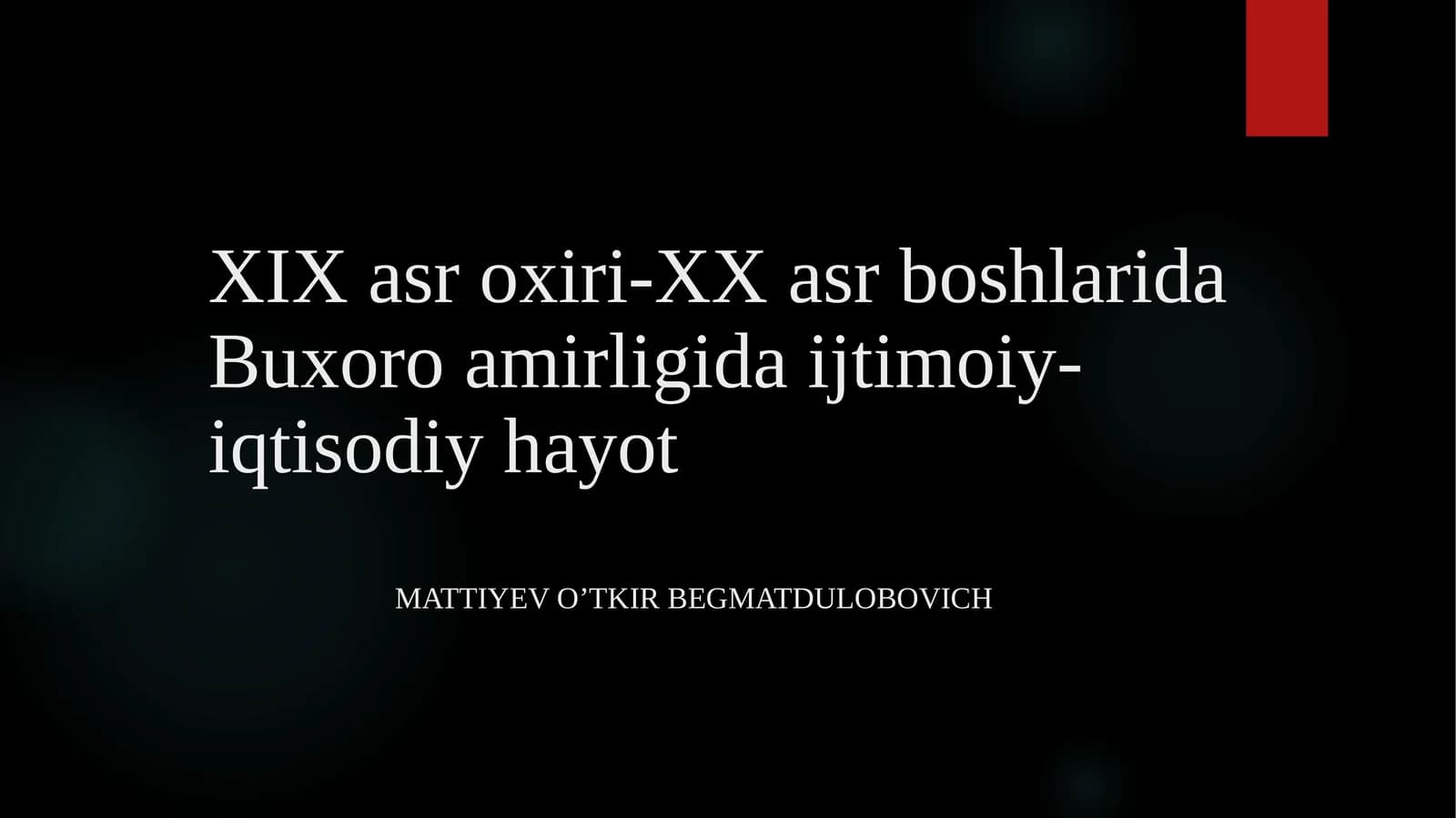 Buxoro Amirligi Etikasi