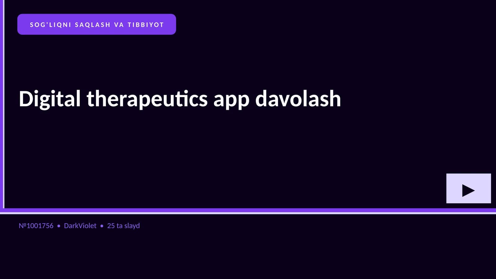 Digital therapeutics app davolash