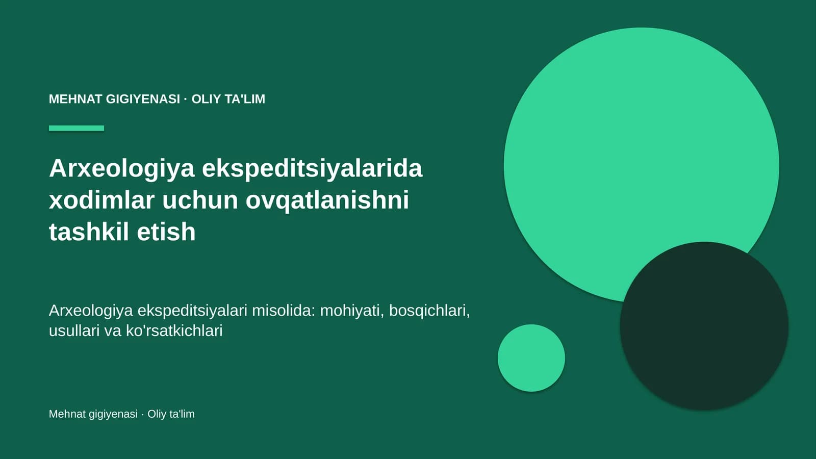 arxeologiya ekspeditsiyalarida xodimlar uchun ovqatlanishni tashkil etish 1002
