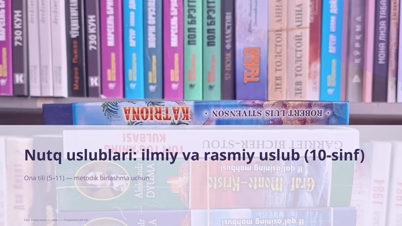 Nutq uslublari: ilmiy va rasmiy uslub (10-sinf)