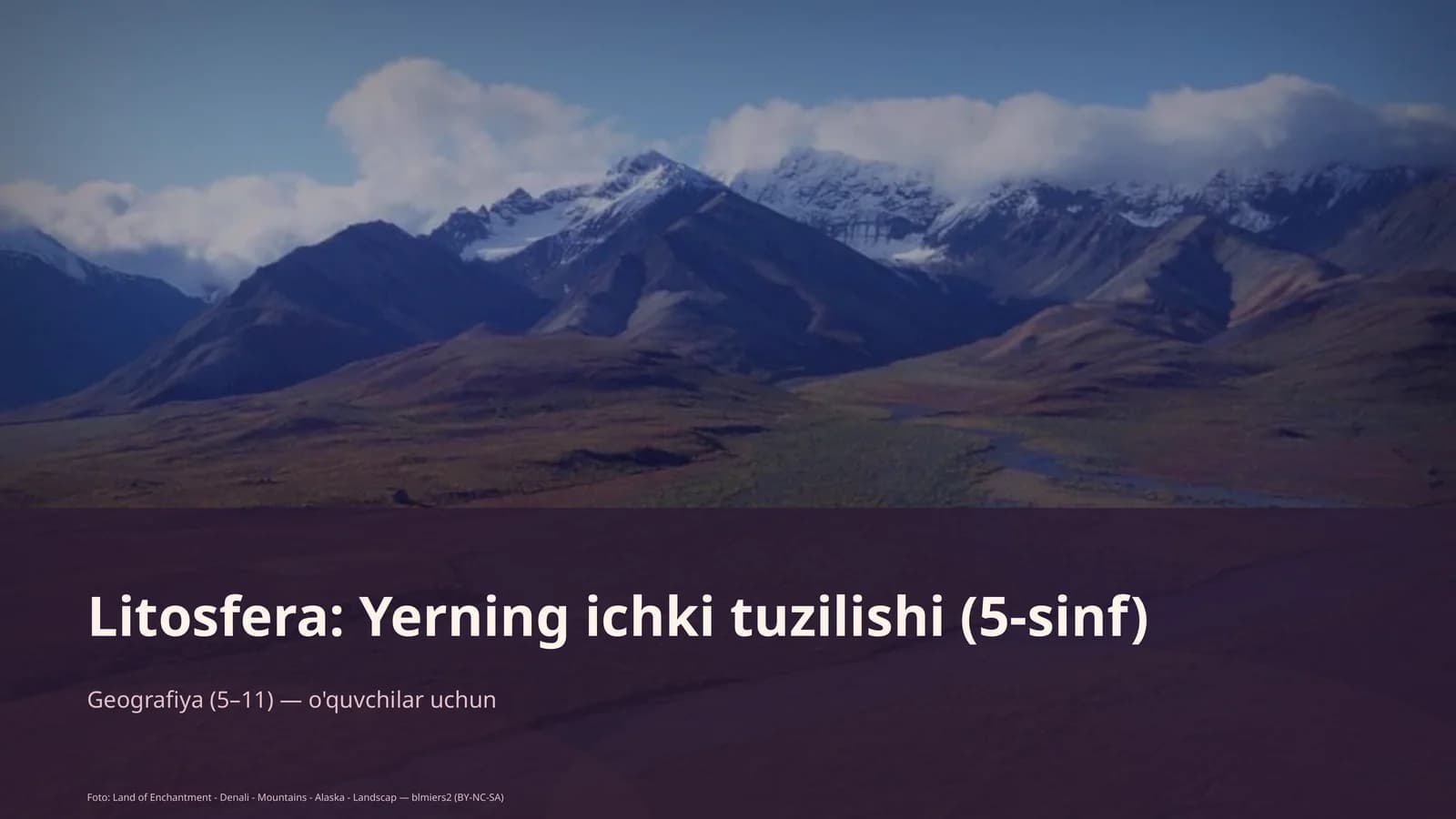 Litosfera: Yerning ichki tuzilishi (5-sinf)