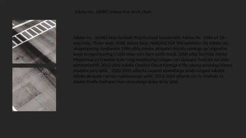 Adobe Inc. (ADBE) Interactive stock chart