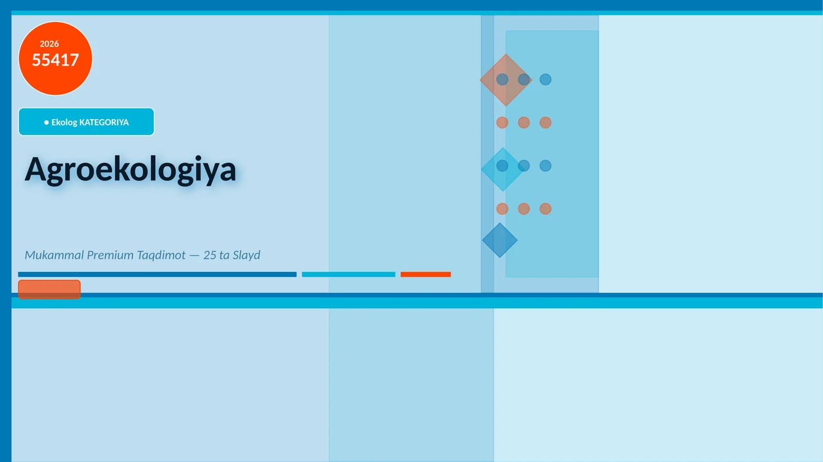Agroekologiya Mukammal Premium Taqdimot — 25 ta Slayd