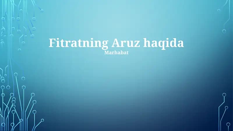 Fitratning Aruz