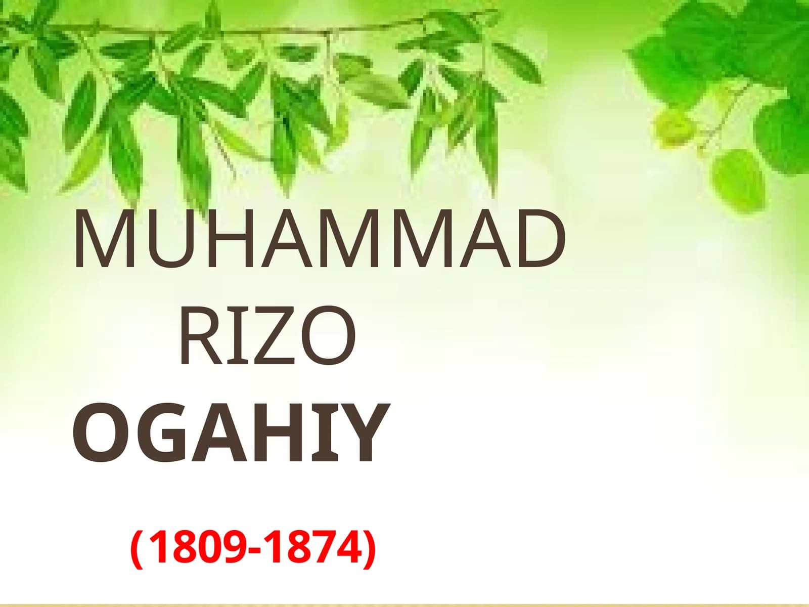 MuhammadRizoOgahiy