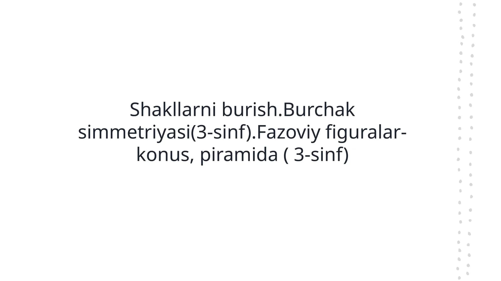 Shakllarni burish va simmetriya
