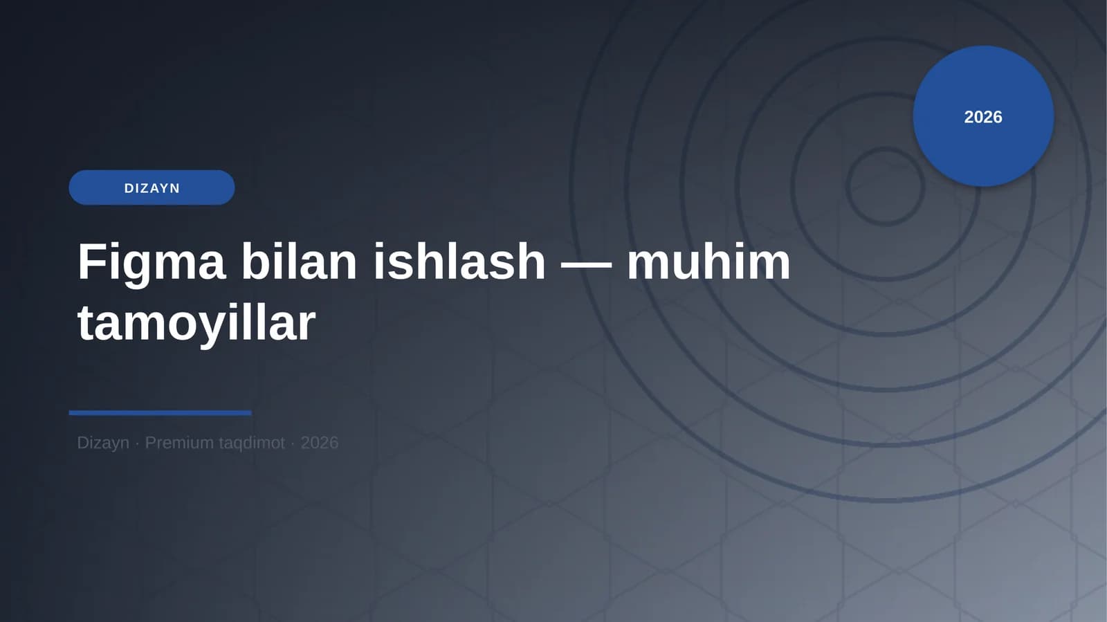 Figma bilan ishlash — muhim tamoyillar