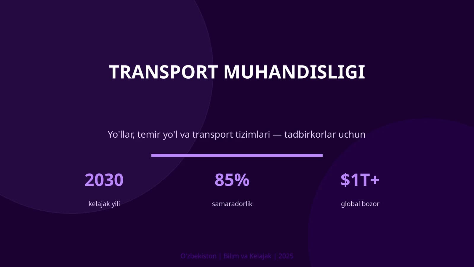 TRANSPORT MUHANDISLIGI