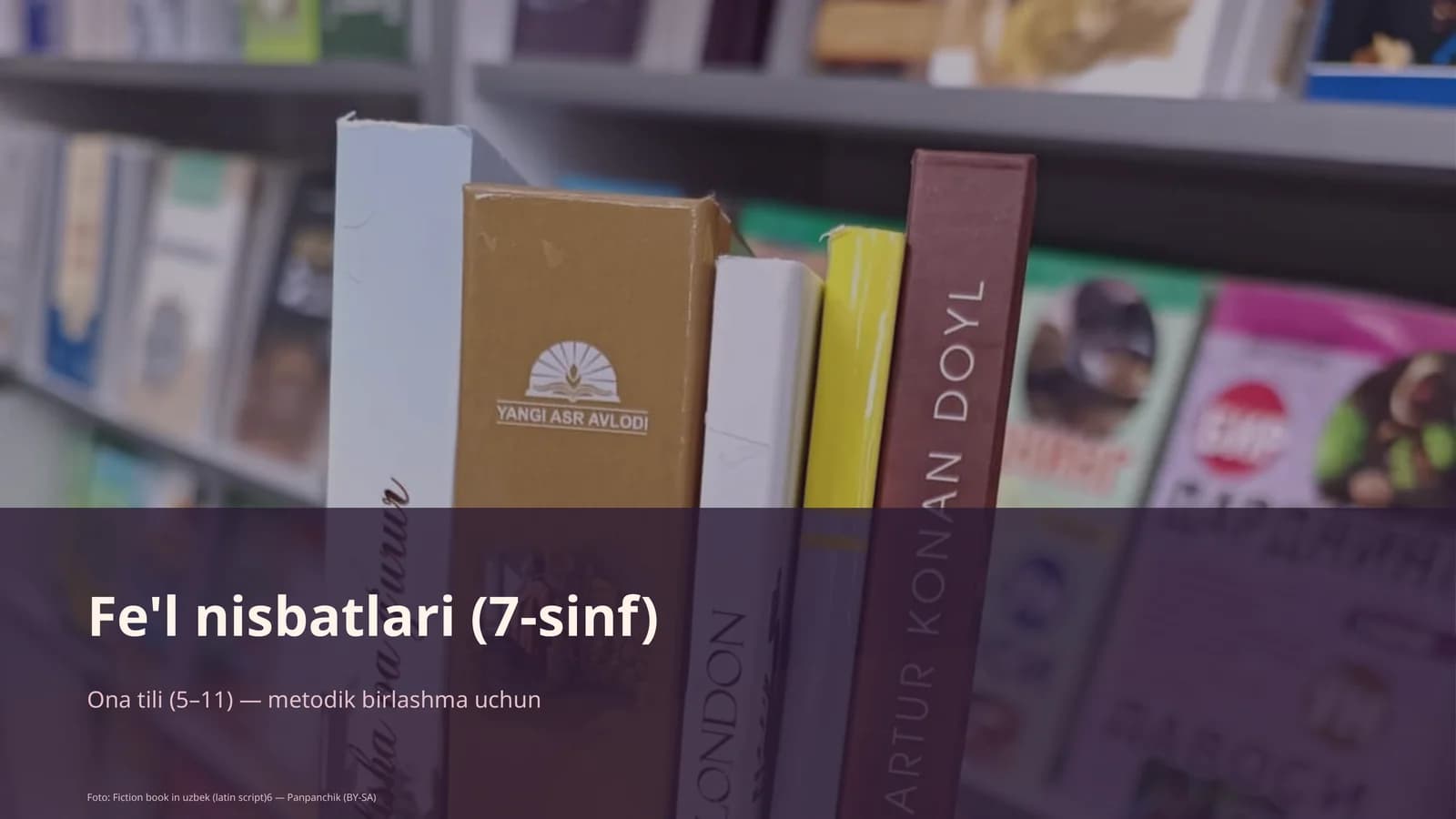 Fe'l nisbatlari (7-sinf) Ona tili (5– 11) — metodik birlashma uchun