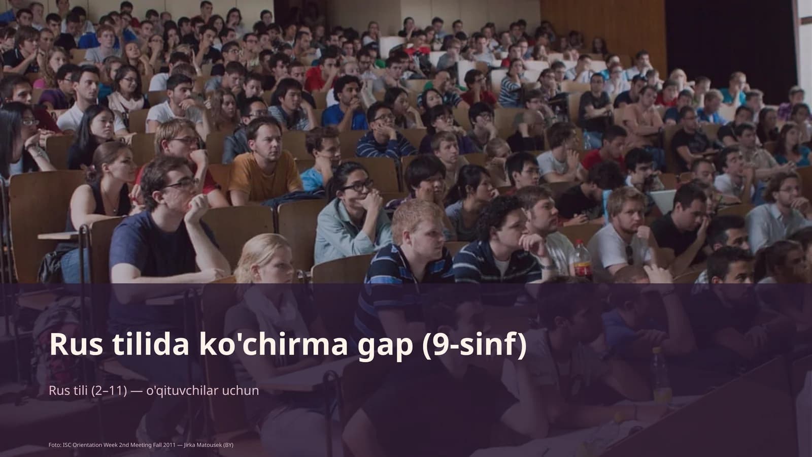 Rus tilida ko'chirma gap (9-sinf)