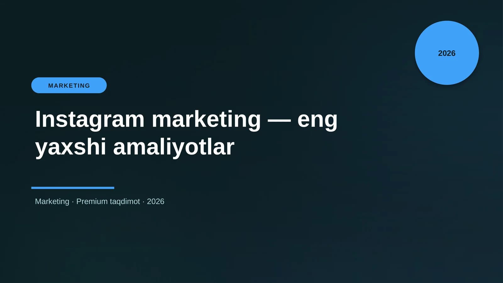 Instagram marketing — eng yaxshi amaliyotlar