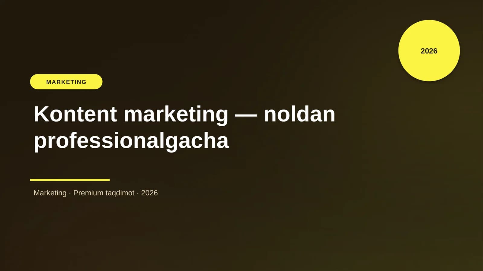 Kontent marketing — noldan professionalgacha