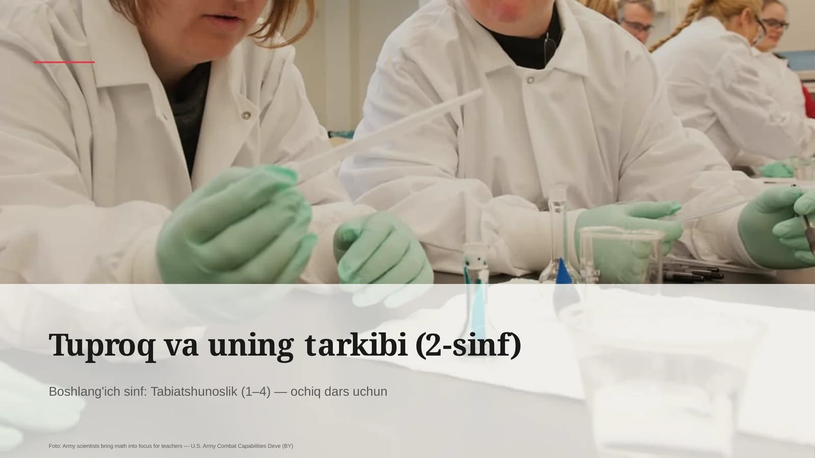 Tuproq va uning tarkibi (2-sinf)