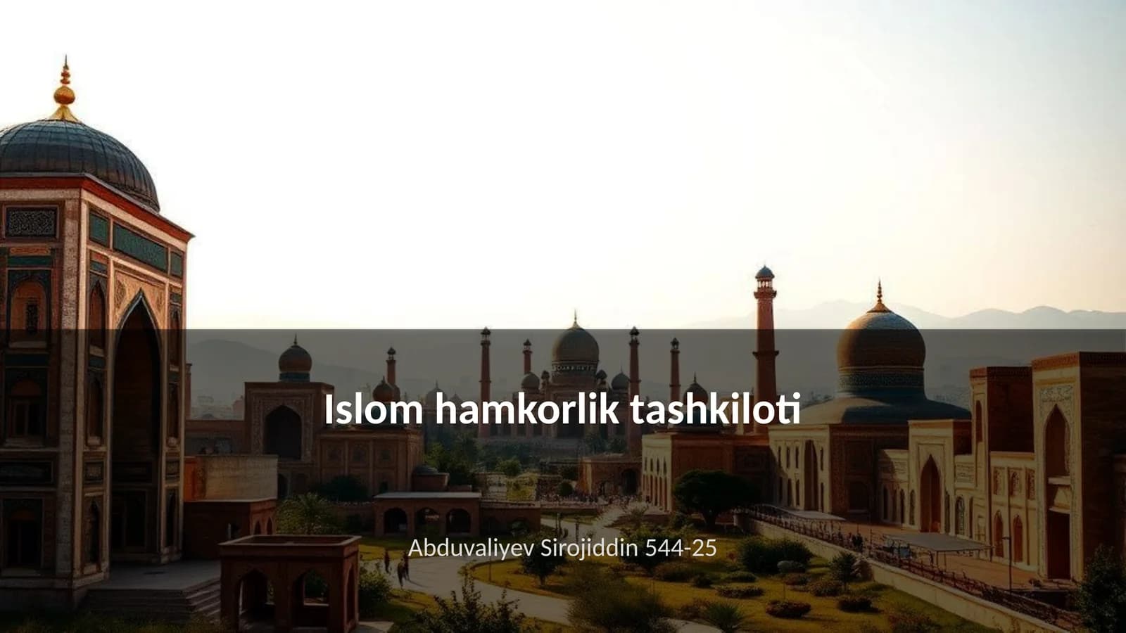 Islom hamkorlik tashkiloti