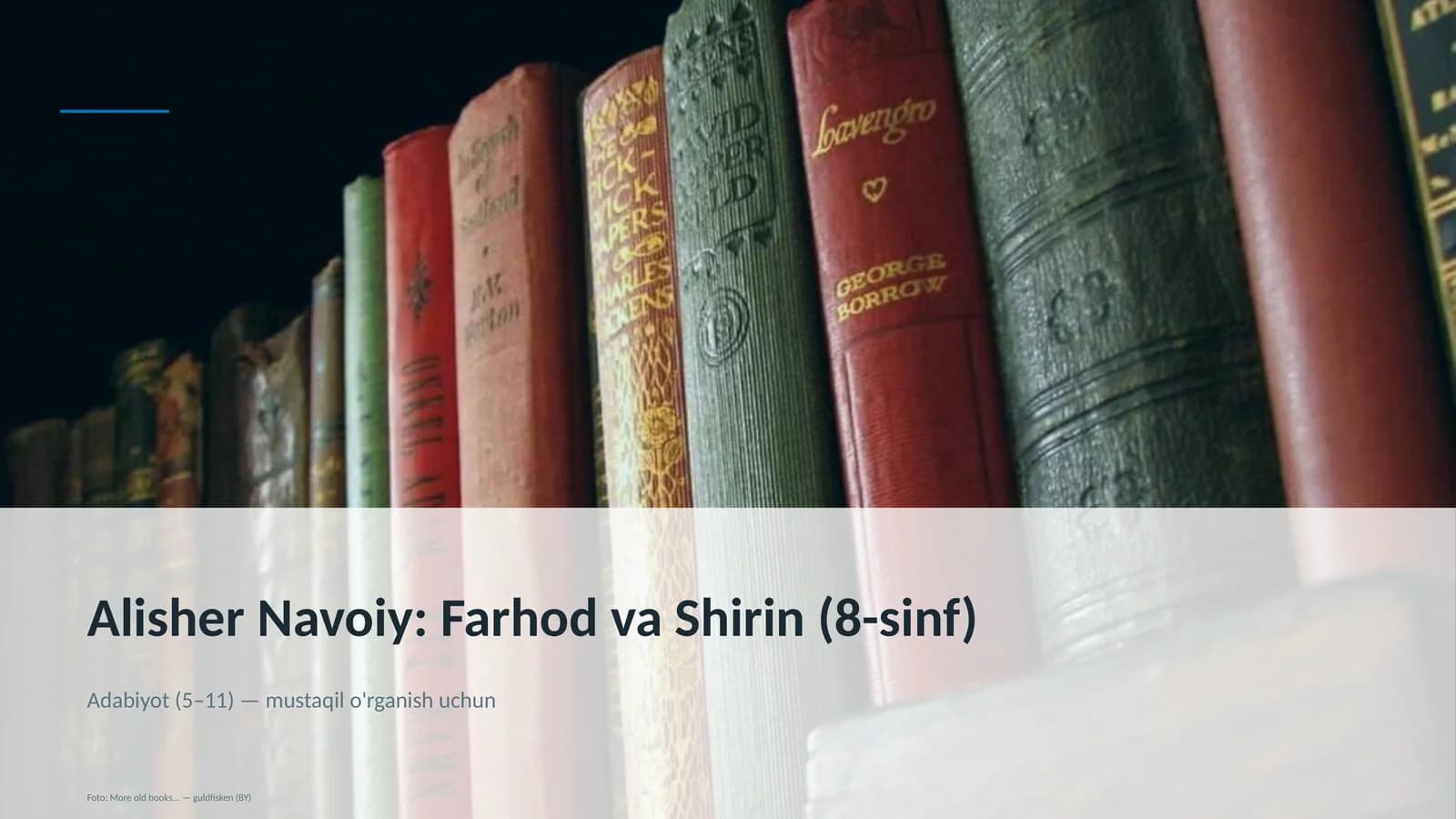 Farhod va Shirin (8-sinf)