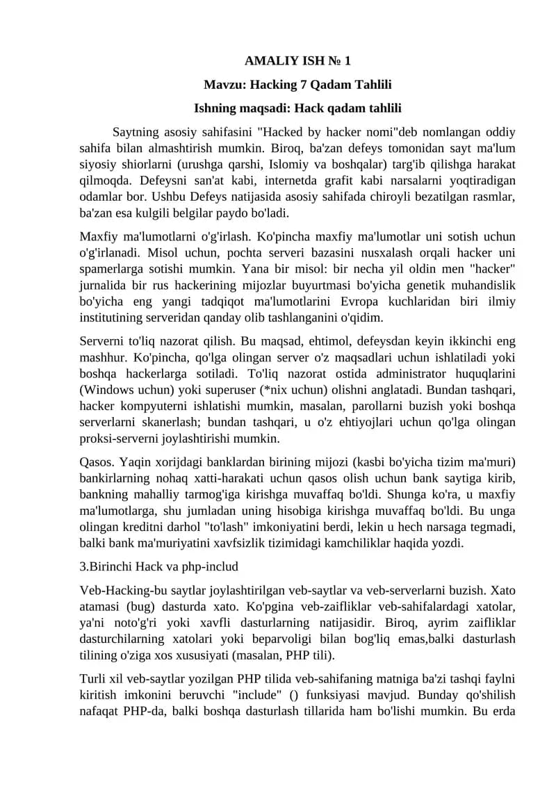 Hacking 7 Qadam Tahlili