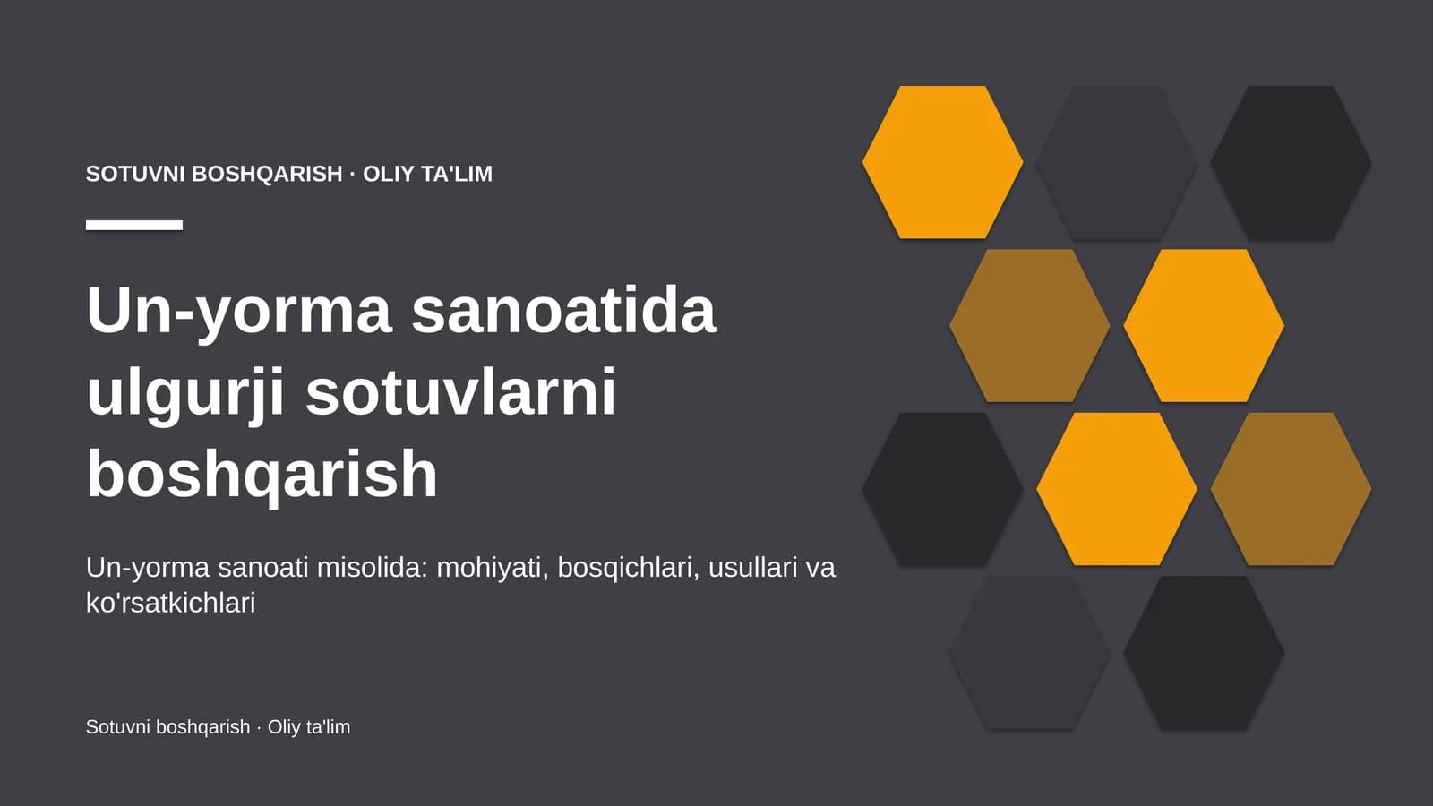 un yorma sanoatida ulgurji sotuvlarni boshqarish 2239