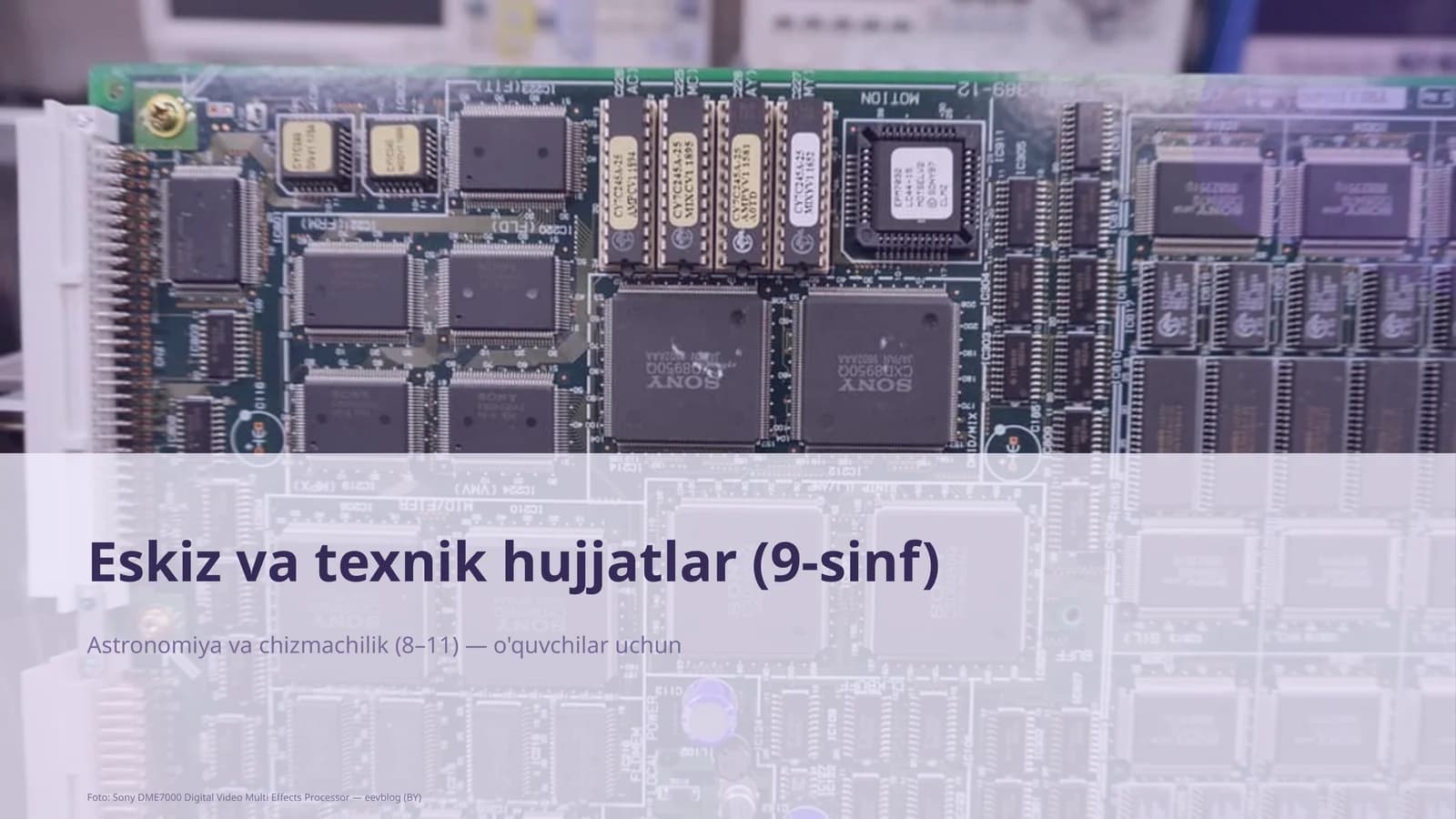 Eskiz va texnik hujjatlar (9-sinf)