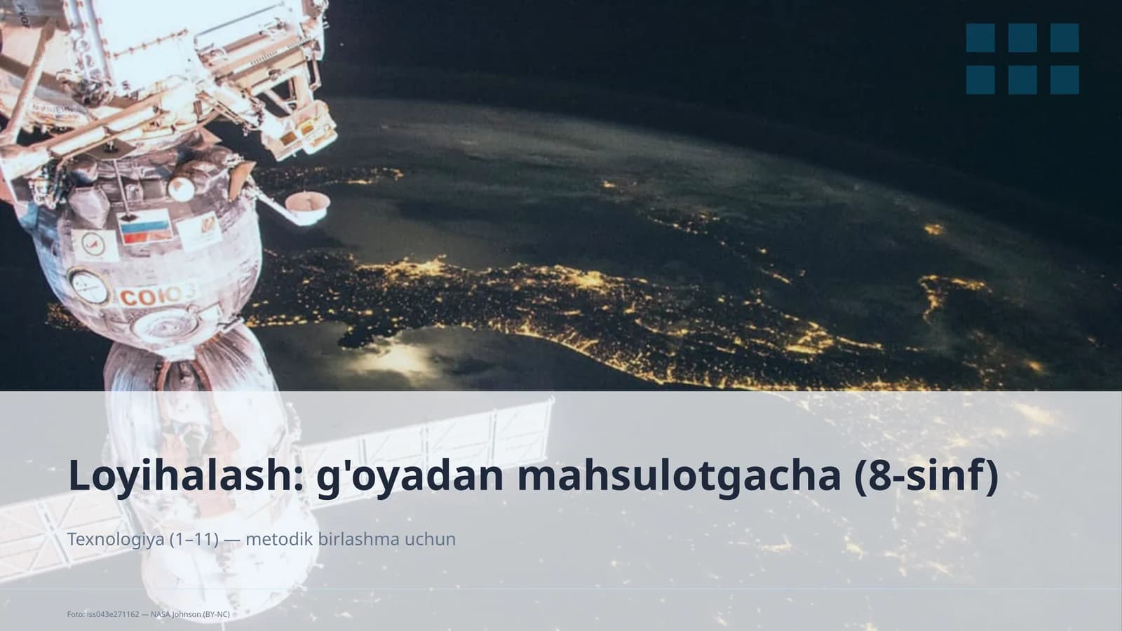 Loyihalash: g'oyadan mahsulotgacha (8-sinf)