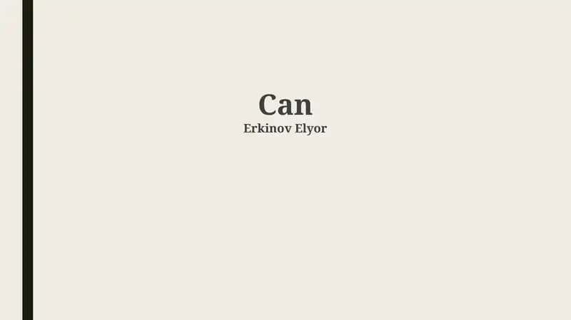 Cans: Definition, History, and Evolution