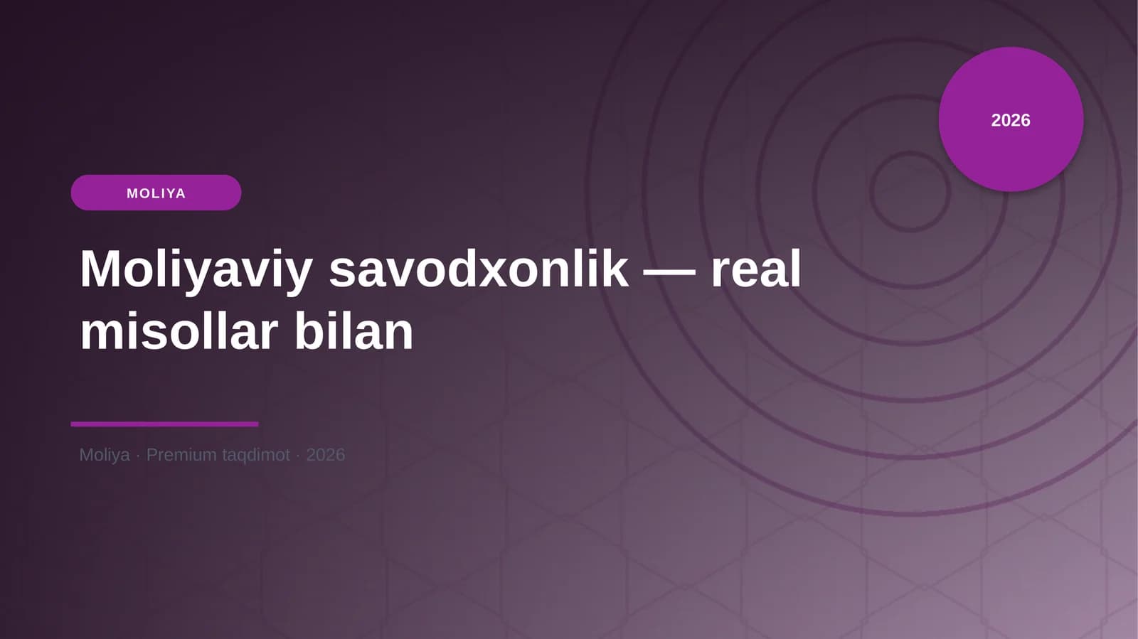 Moliyaviy savodxonlik