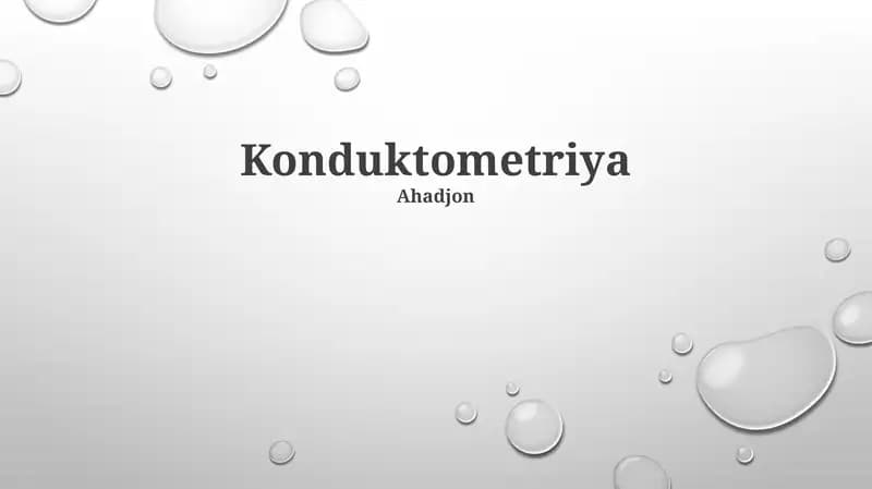 Konduktometriya