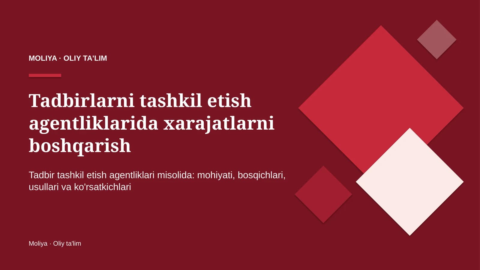 tadbirlarni tashkil etish agentliklarida xarajatlarni boshqarish 9492