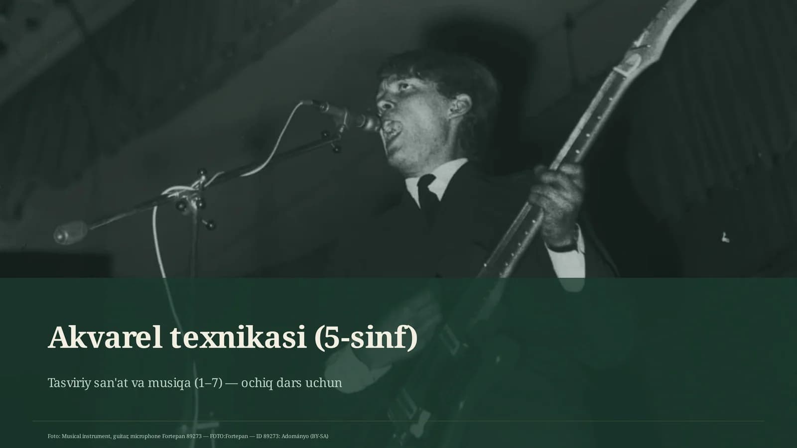 Akvarel texnikasi (5-sinf)