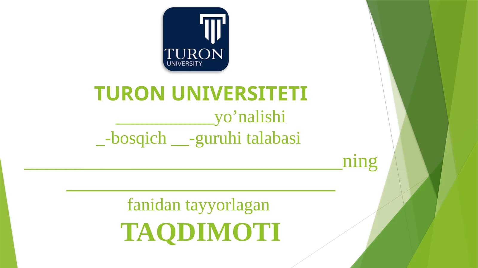 Ta'lim sohasida fanlar