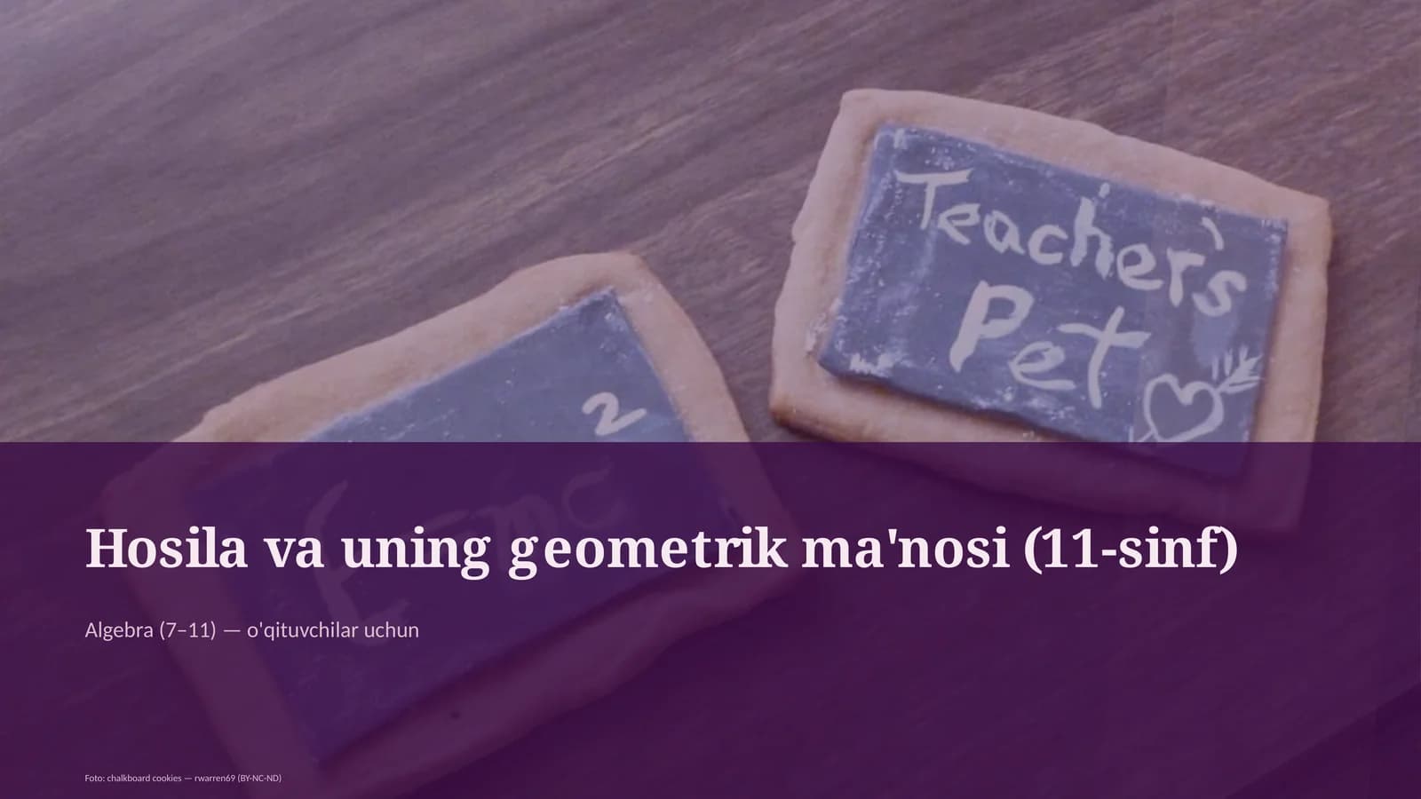 Hosila va uning geometrik ma'nosi (11-sinf)