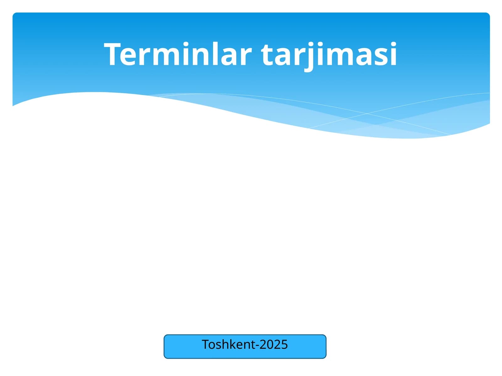 Terminlar tarjimasi