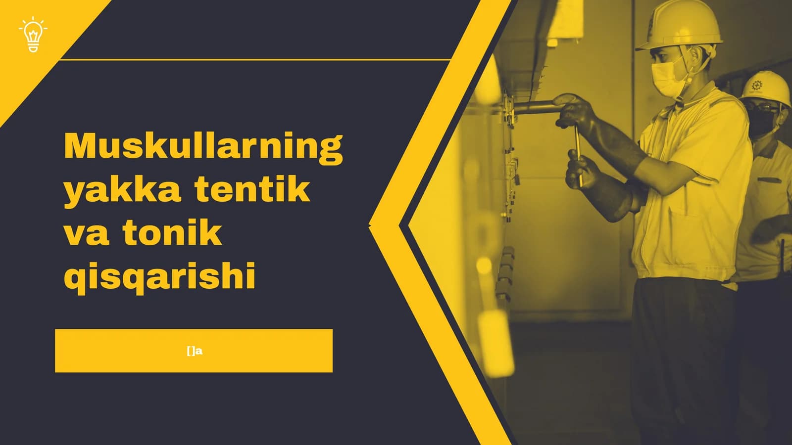 Muskullarning yakka tentik va tonik qisqarishi