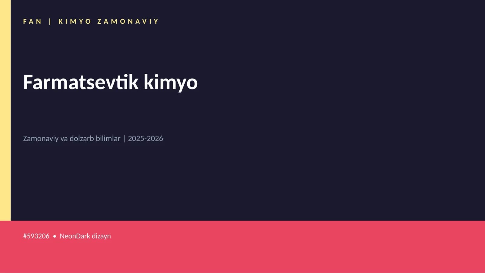 Farmatsevtik kimyo