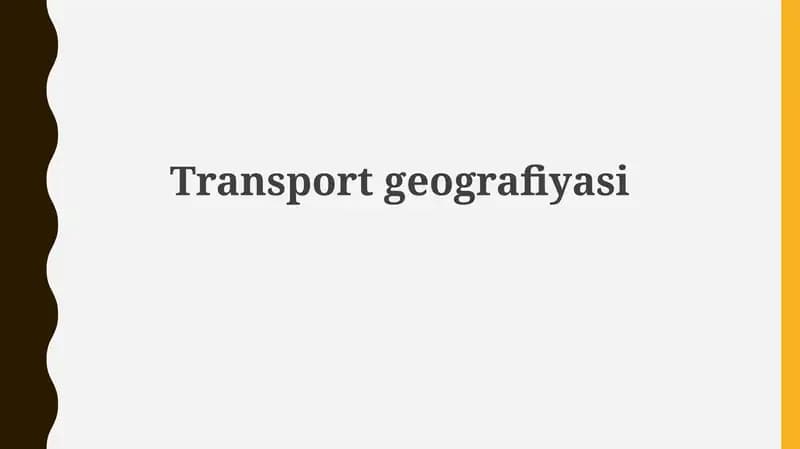 Transportgeografiyasi