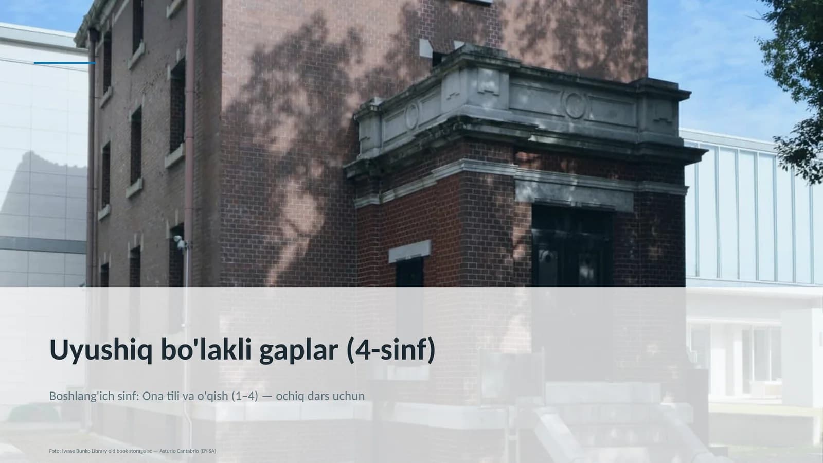 Uyushiq bo'lakli gaplar (4-sinf)