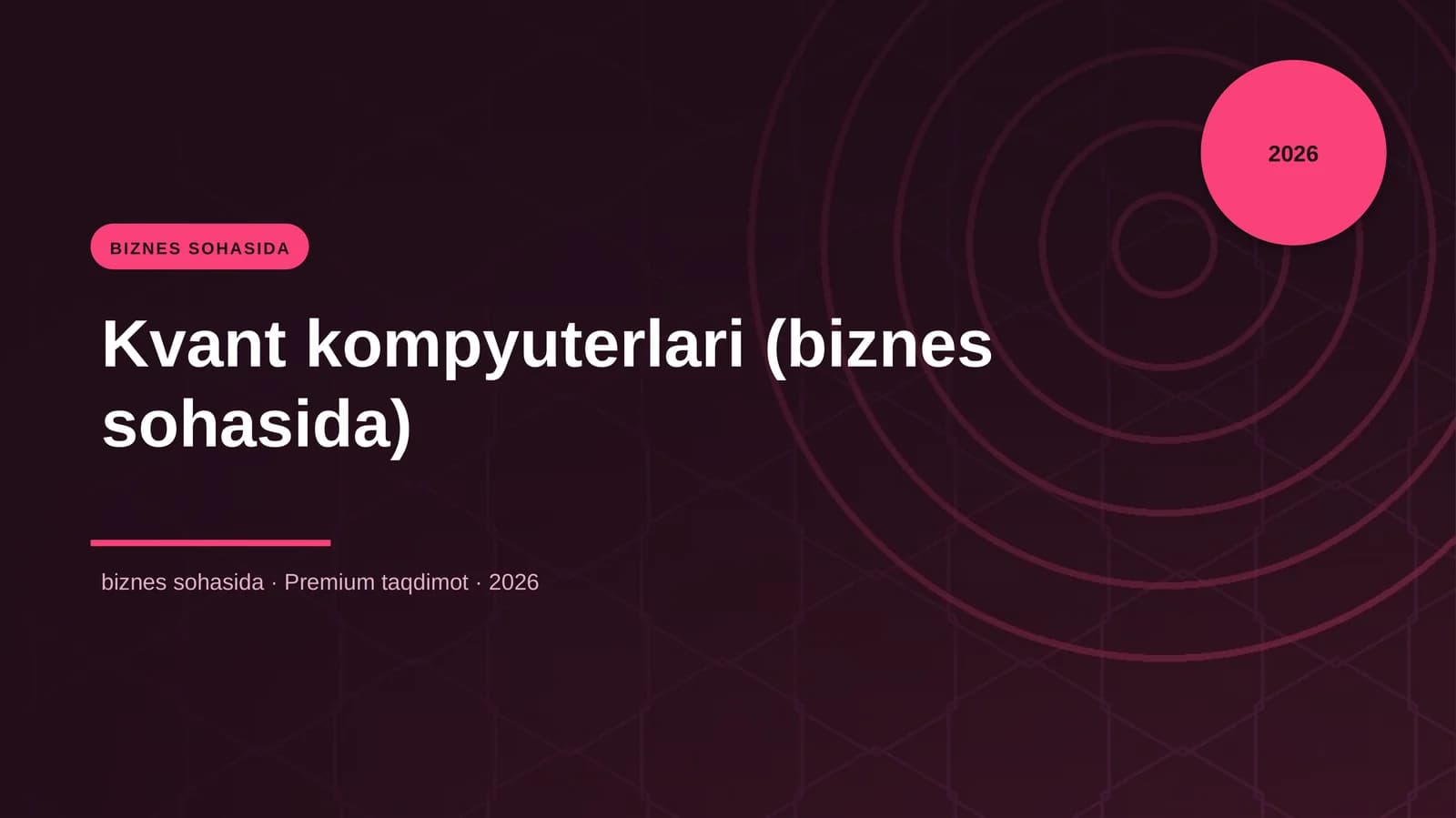 Kvant kompyuterlari (biznes sohasida)