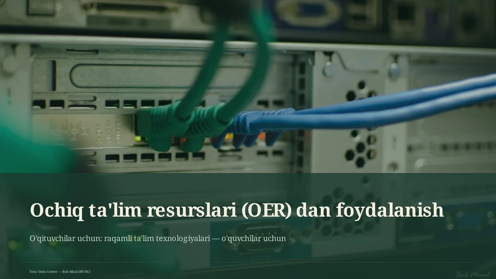 Ochiq ta'lim resurslari (OER) dan foydalanish