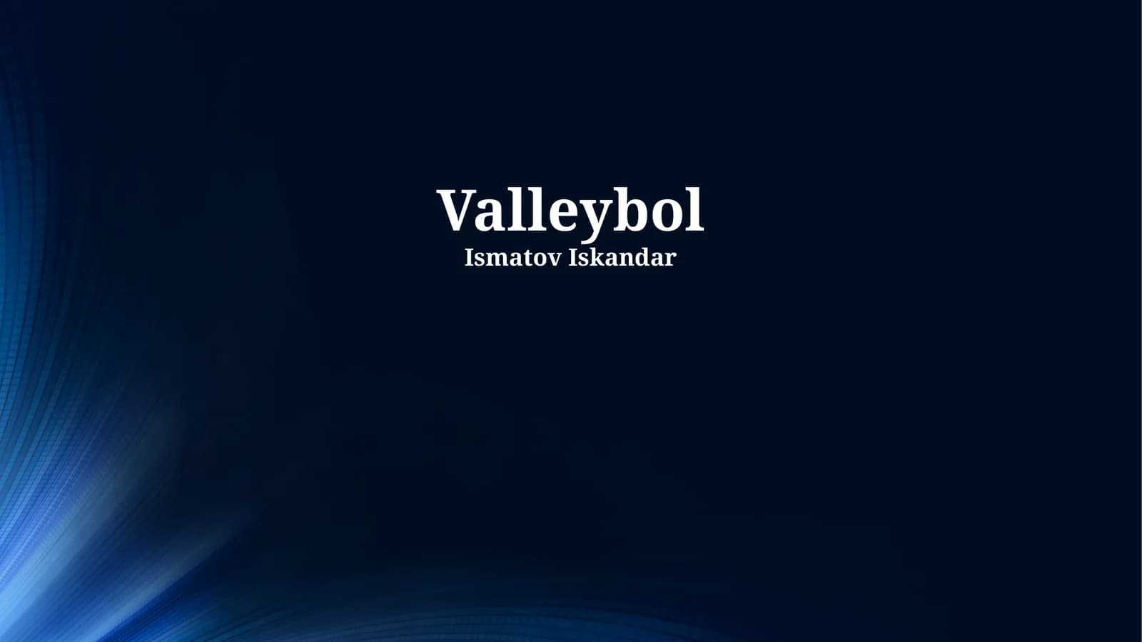 Valleybol