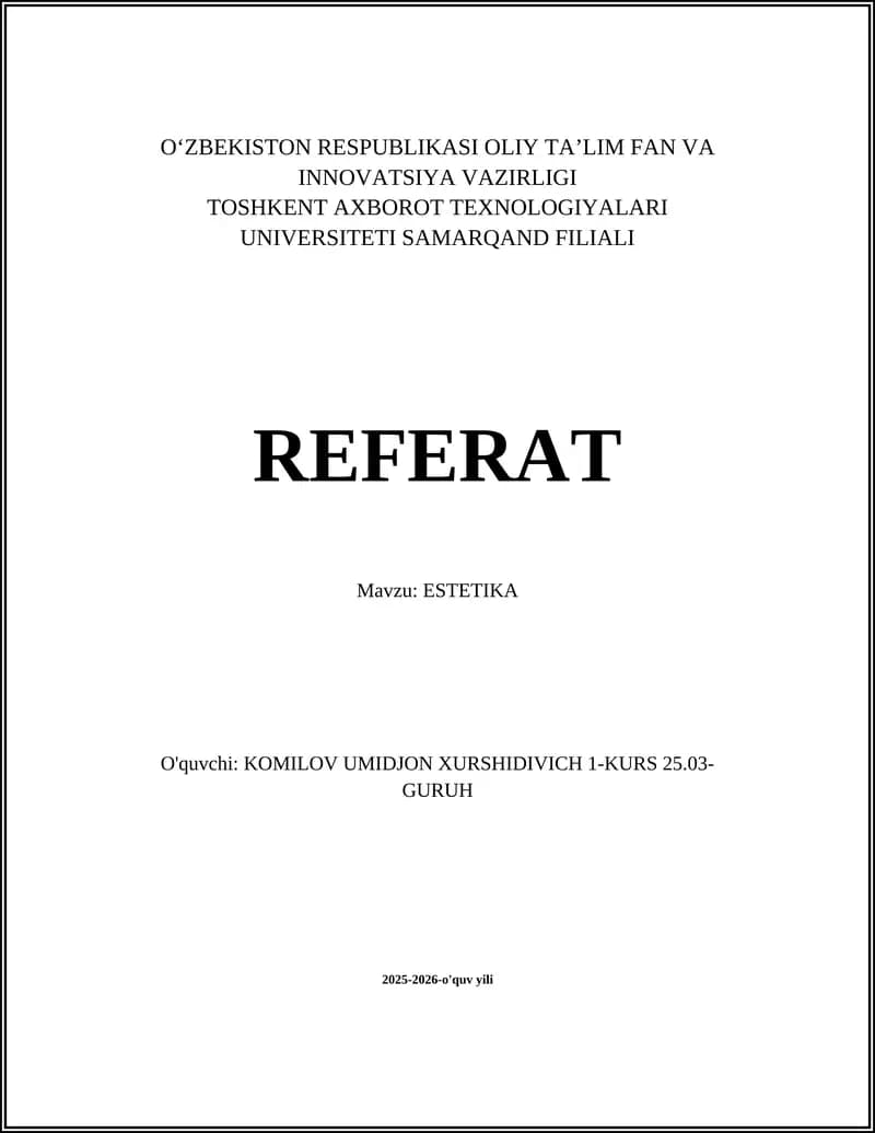 ESTETIKA