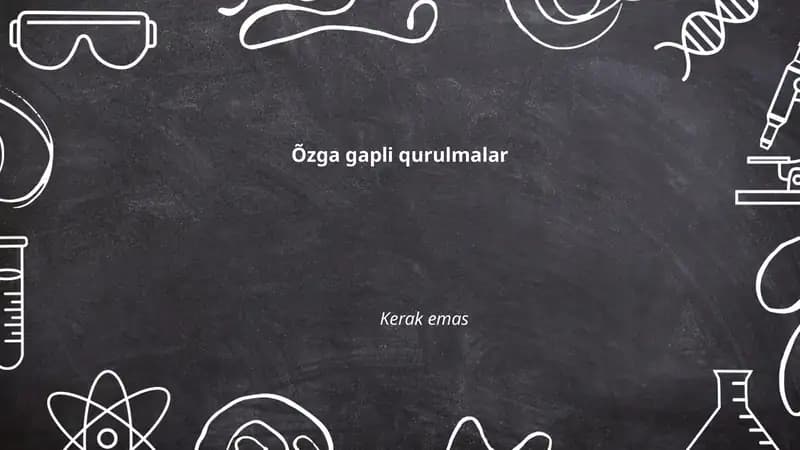 Õzga gapli qurulmalar