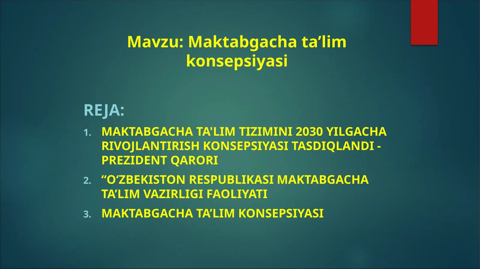 Maktabgachata’limkonsepsiyasi
