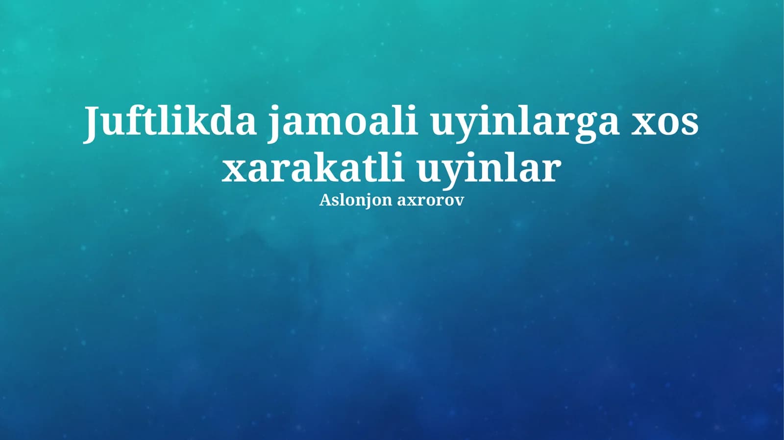 To'siqlarni engish