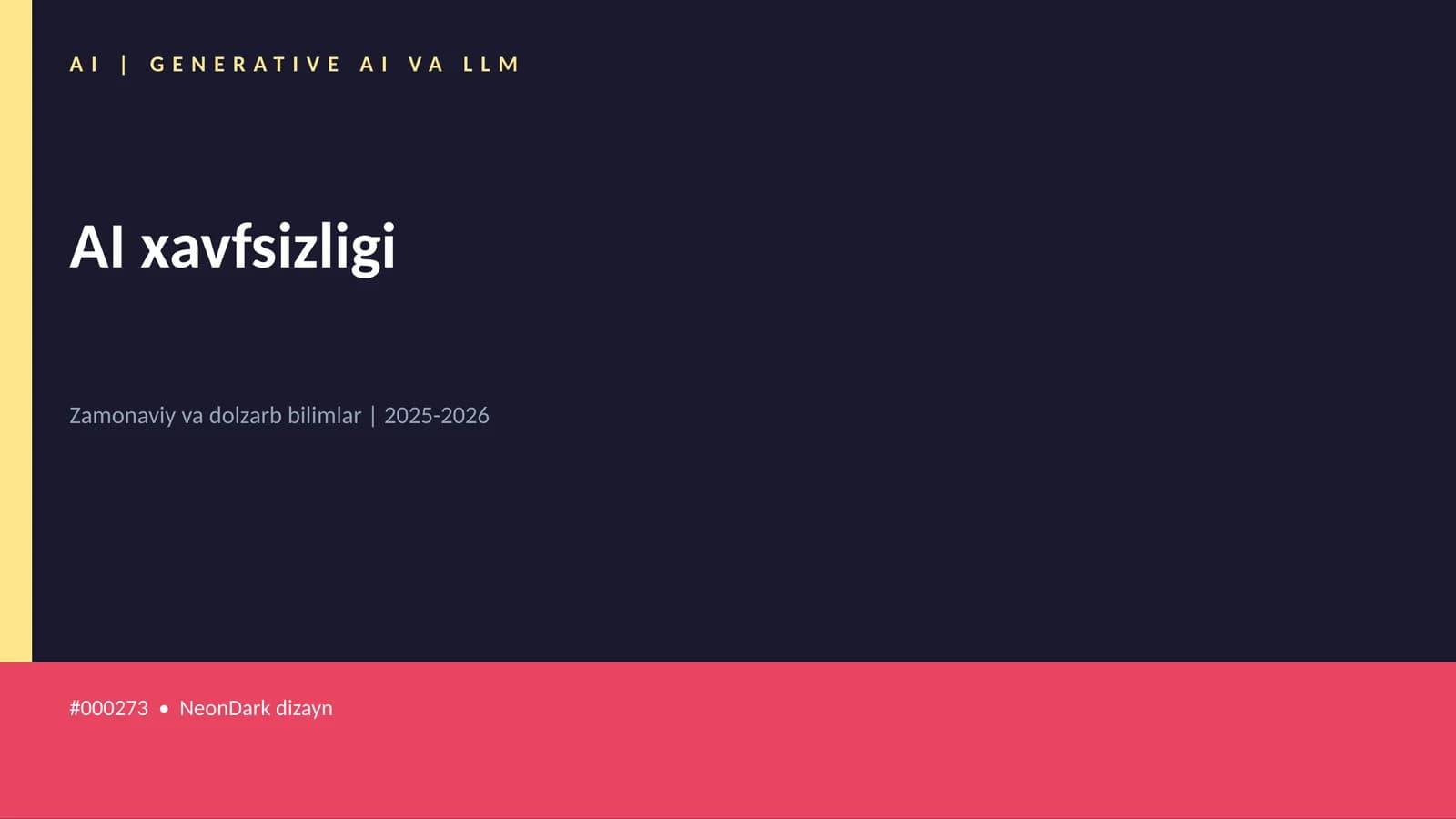 AI xavfsizligi