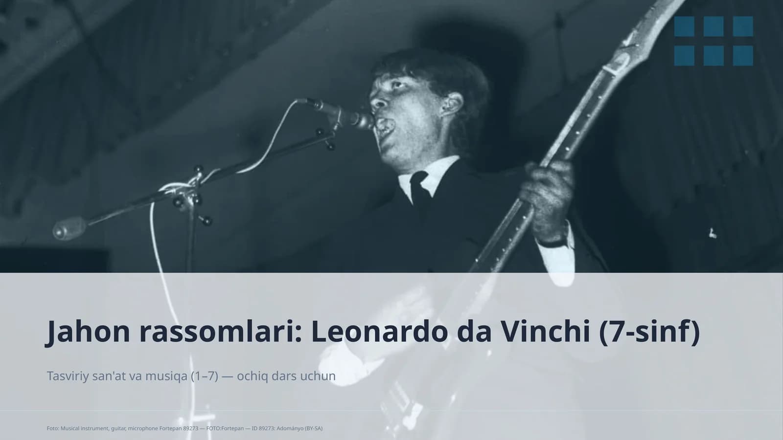 Jahon rassomlari: Leonardo da Vinchi (7-sinf)