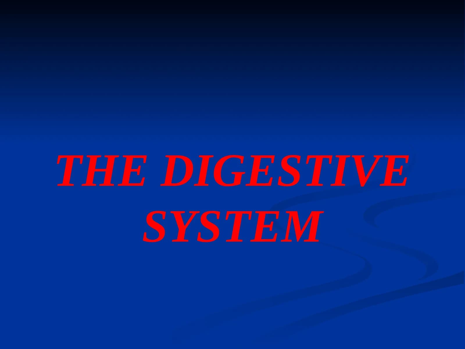Digestive System