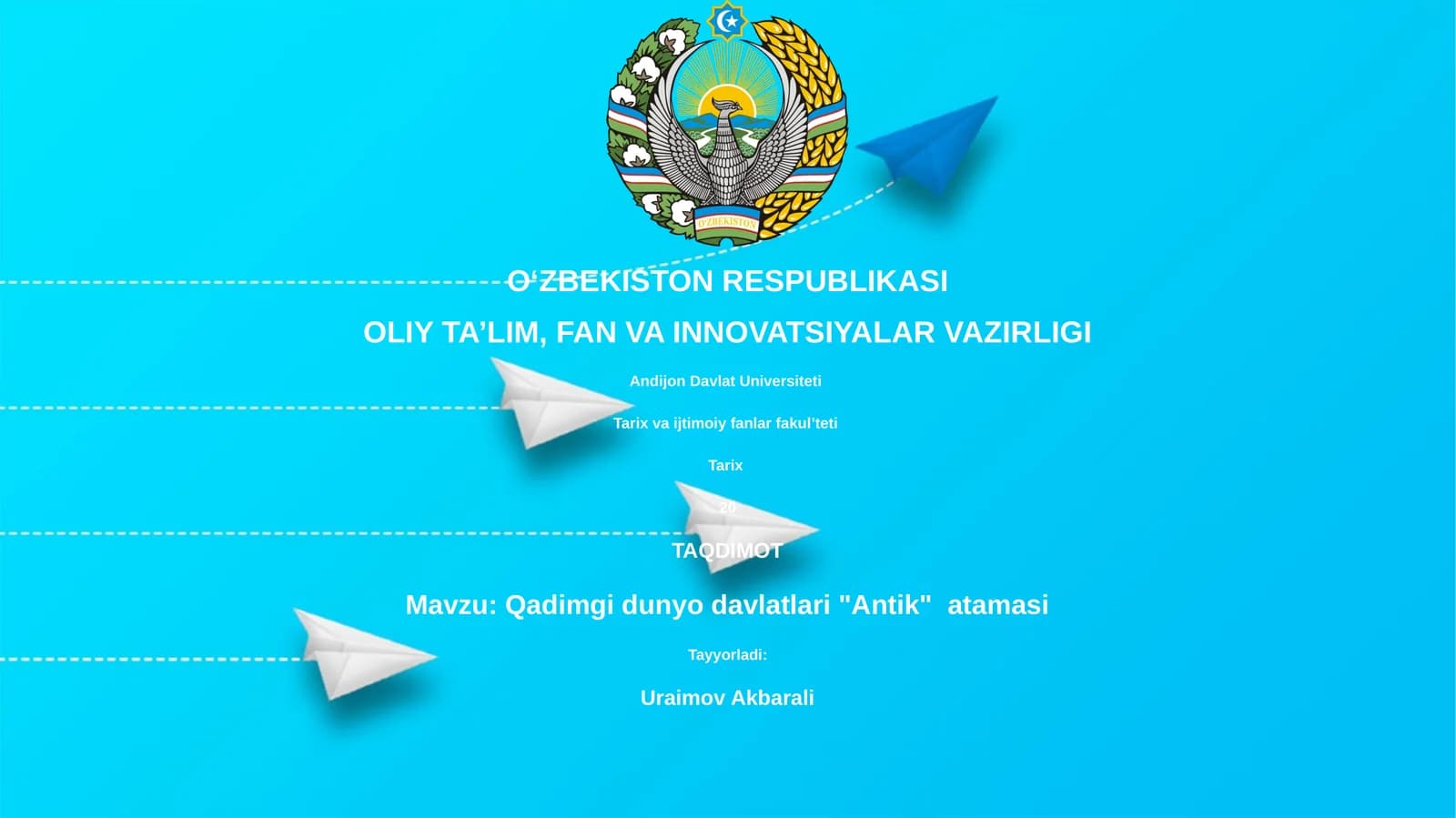 Qadimgi dunyo davlatlari "Antik" atamasi